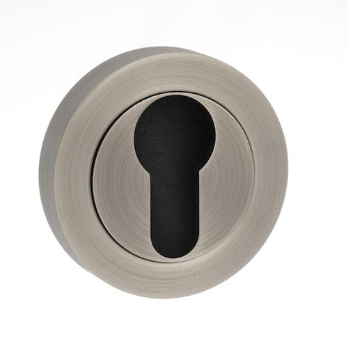 Old English Euro Escutcheon - Matt Gun Metal